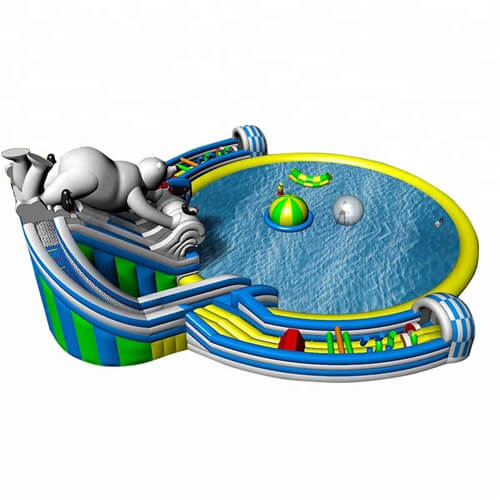 commercial inflatable water park