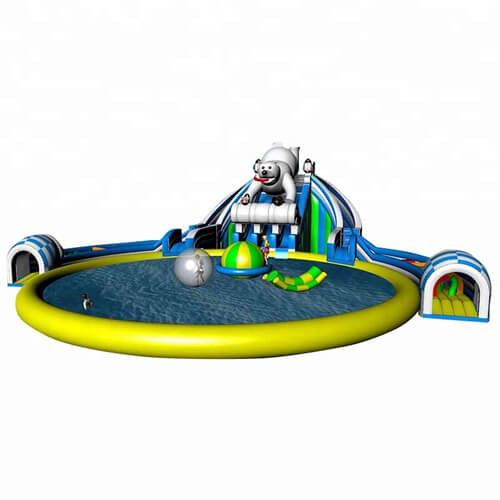 commercial inflatable water park