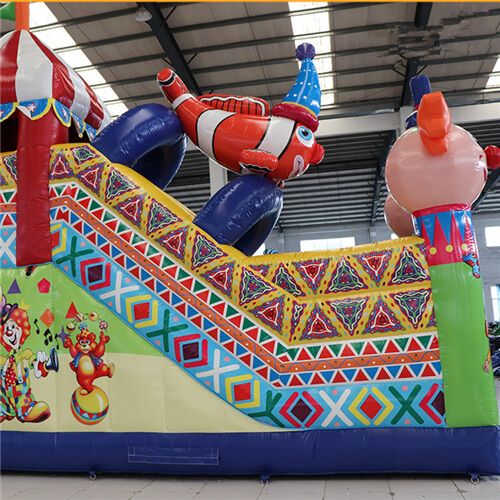 inflatable bounce house with slide