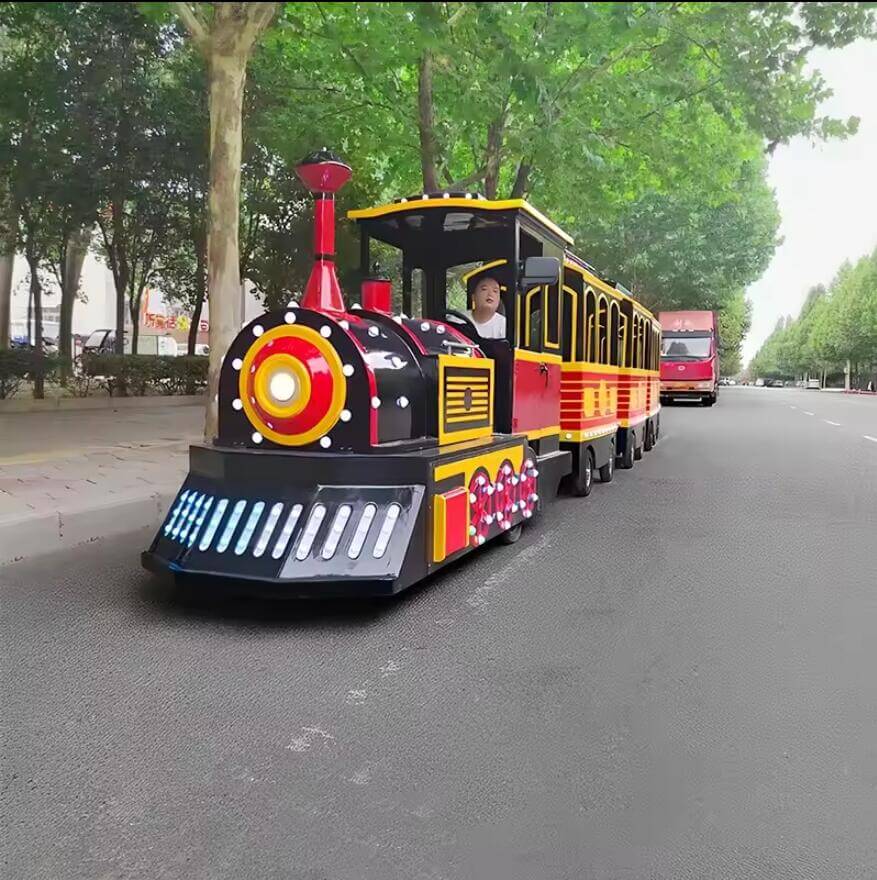 china trackless train