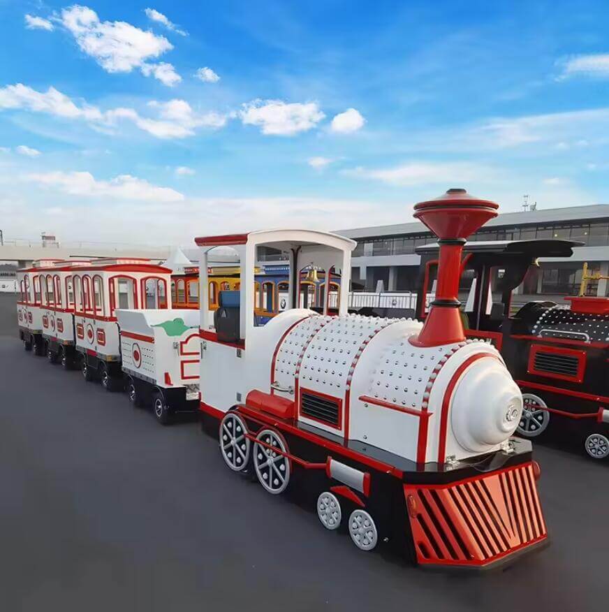 china trackless train