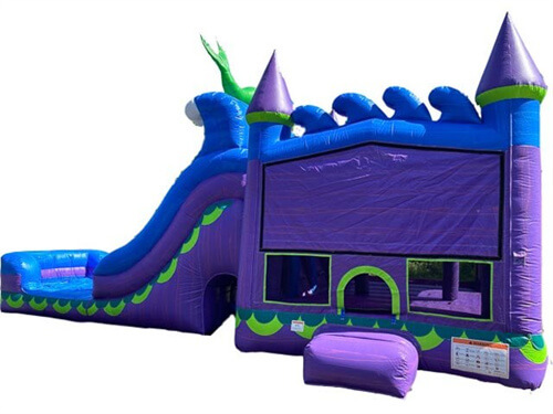 inflatable bounce house water slide