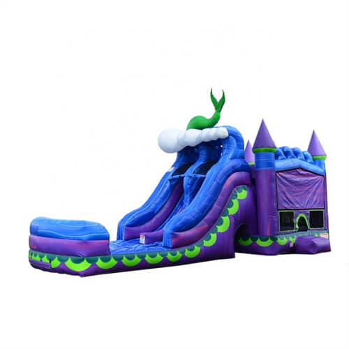 inflatable bounce house water slide