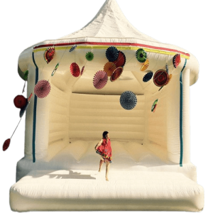 Cheap price durable white wedding bounce house