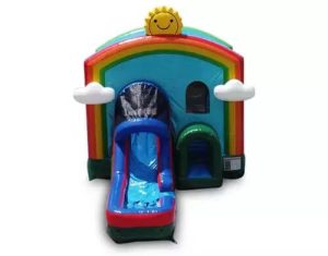 Manufacture cheap price bouncer house with slide