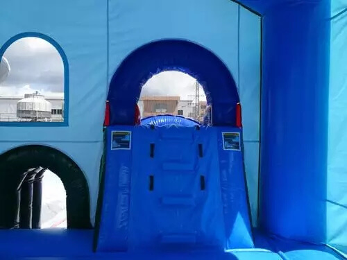 bouncer house with slide