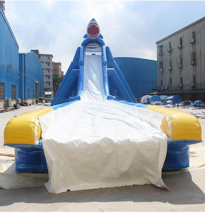 big blow up water slide