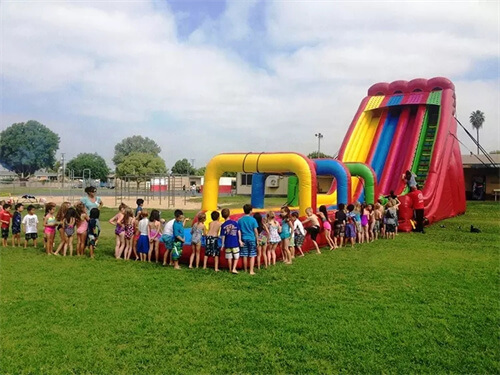 giant blow up water slide