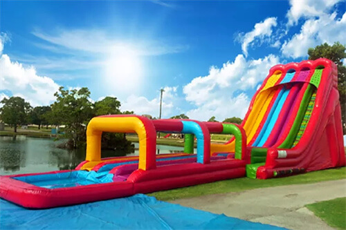 giant blow up water slide