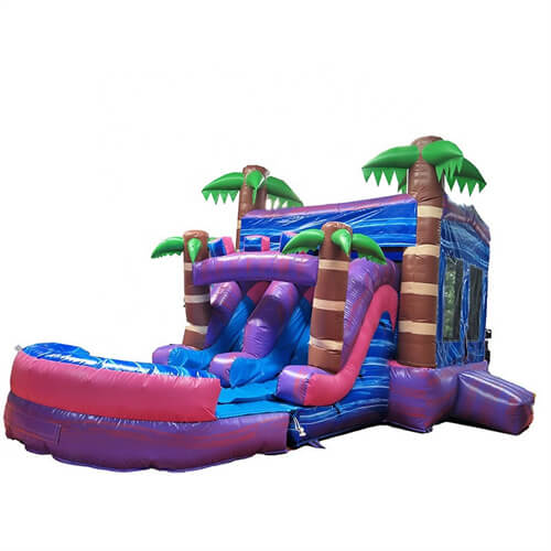 inflatable bounce house water slide