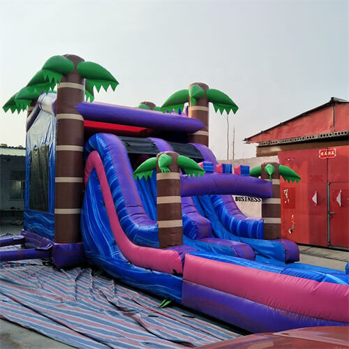 inflatable bounce house water slide