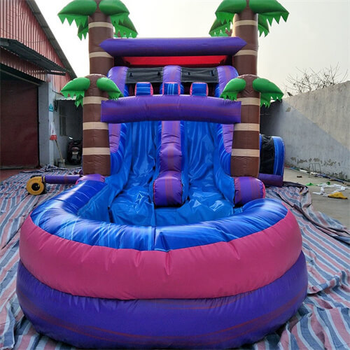 inflatable bounce house water slide