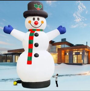 Inflatable snowman