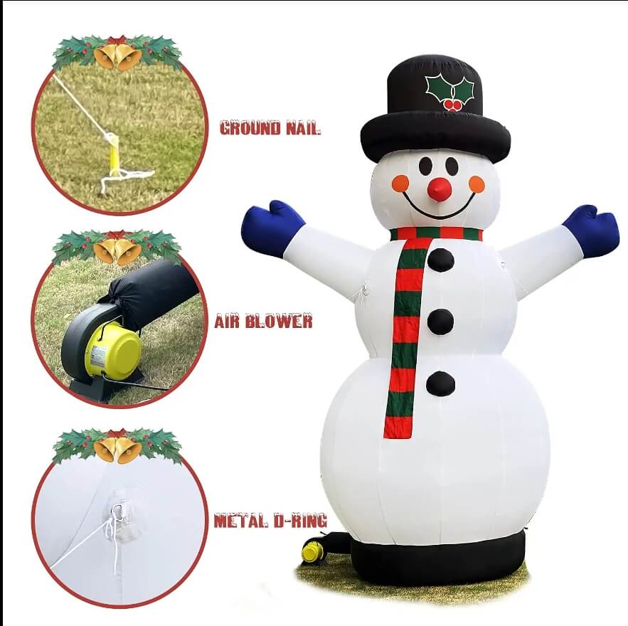 Inflatable snowman