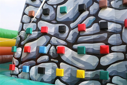 inflatable rock climbing wall