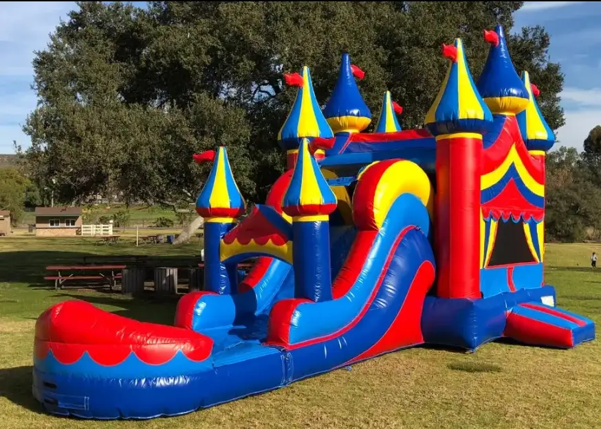 water slide bounce house