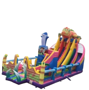 bounce house with slide for sale