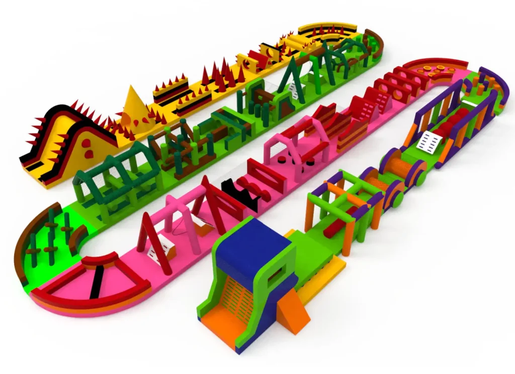commercial inflatable obstacle course for sale