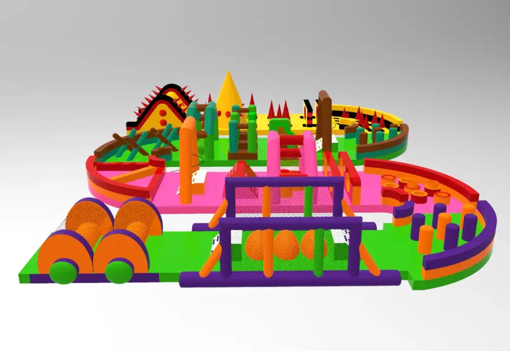 commercial inflatable obstacle course for sale