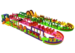 commercial inflatable obstacle course for sale