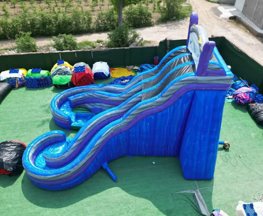 double water slide inflatable
