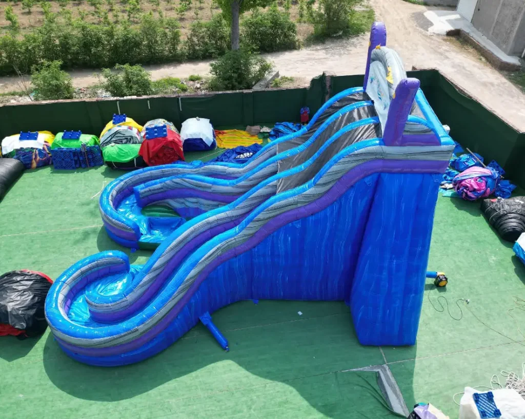 double water slide inflatable