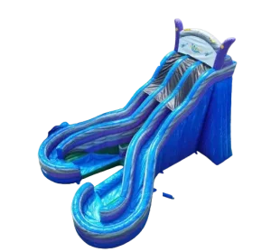 double water slide inflatable