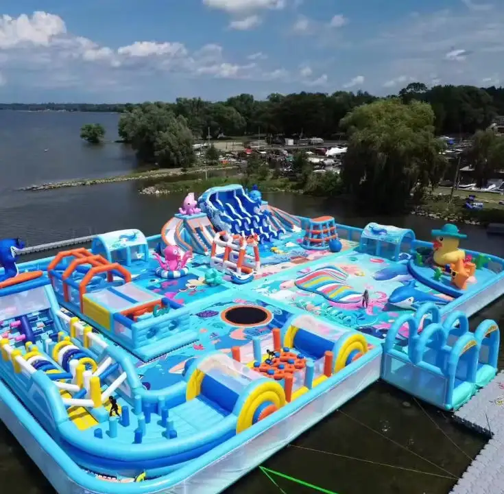 inflatable water playground