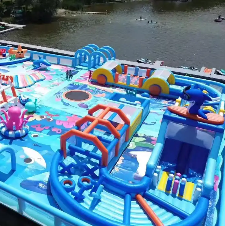 inflatable water playground