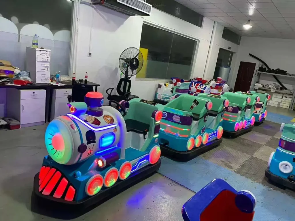 Colorful FRP material mini train ride for sale - Dudu