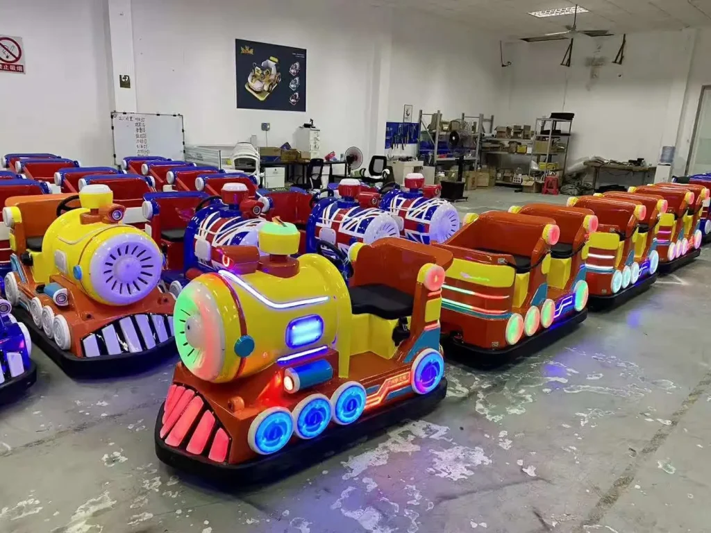 Colorful FRP material mini train ride for sale - Dudu