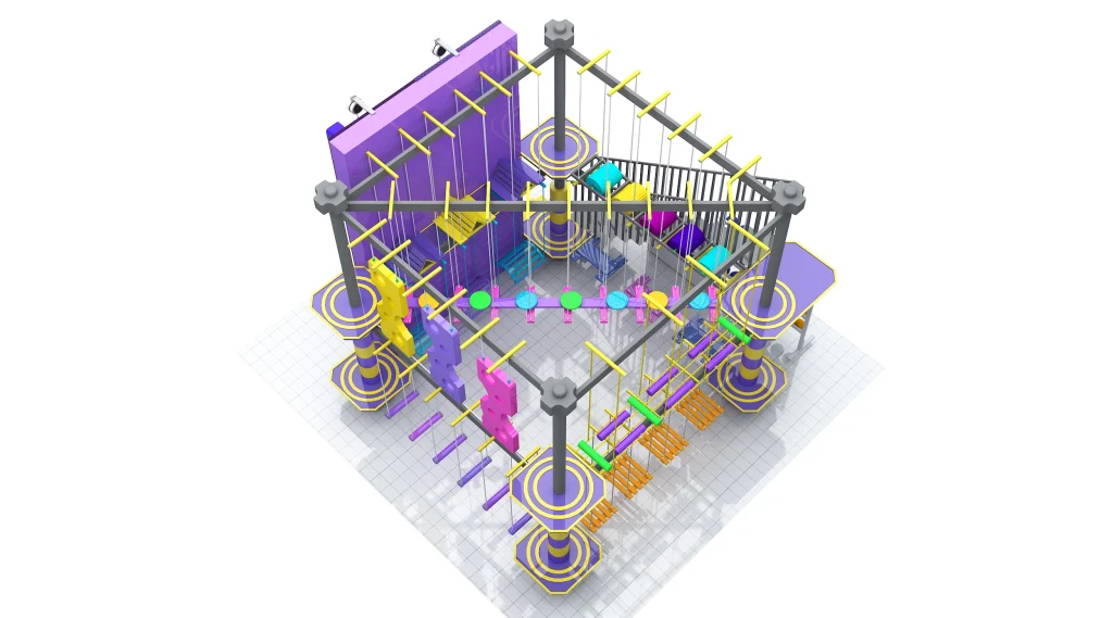 Ninja Rope Course Playground