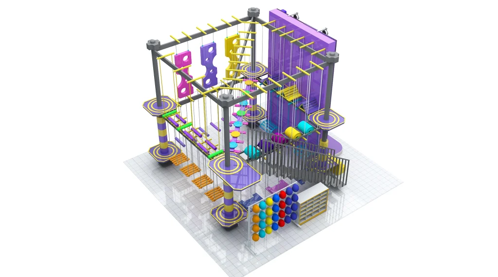 Ninja Rope Course Playground